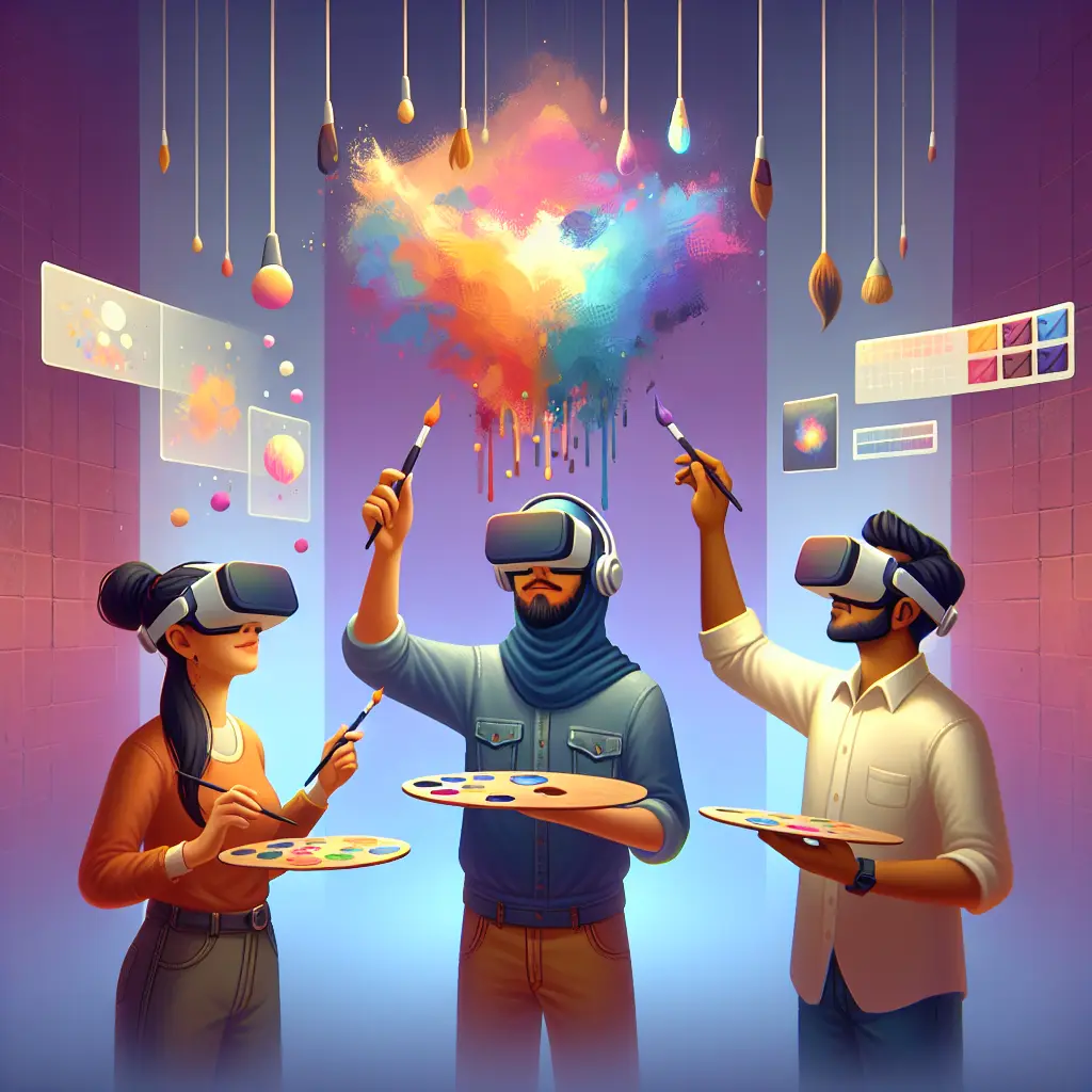Representation of Open Brush 2.10 Update Introduces Multiplayer VR Painting Features